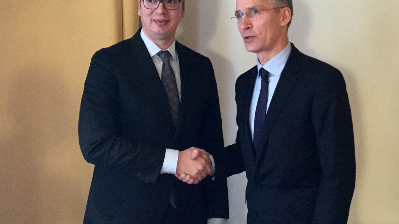 Aleksandar Vučić i Jens Stoltenbergom