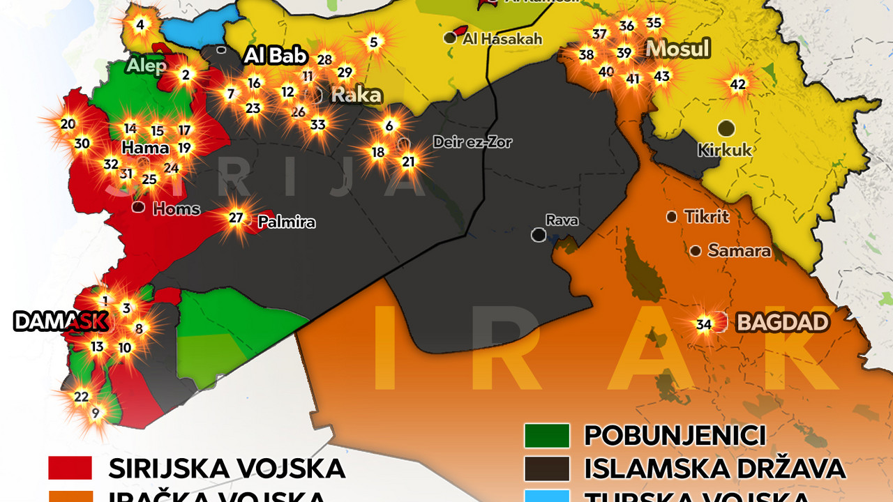 Sirija-Irak-Mapa