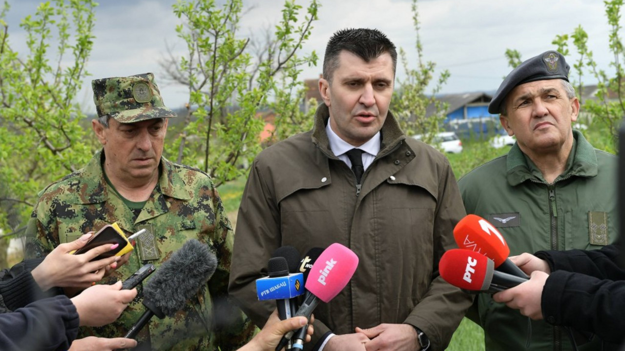 Đorđević Diković i Živak na mestu pada aviona
