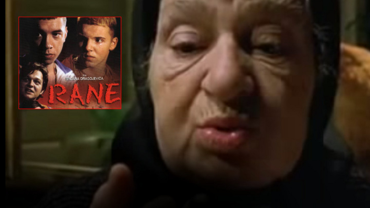 Zora Doknić u filmu Rane
