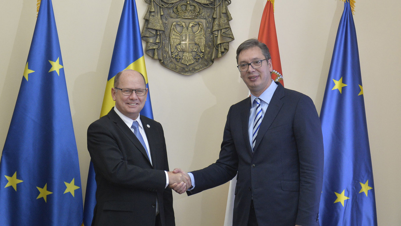 Aleksandar Vučić i Urban Alen
