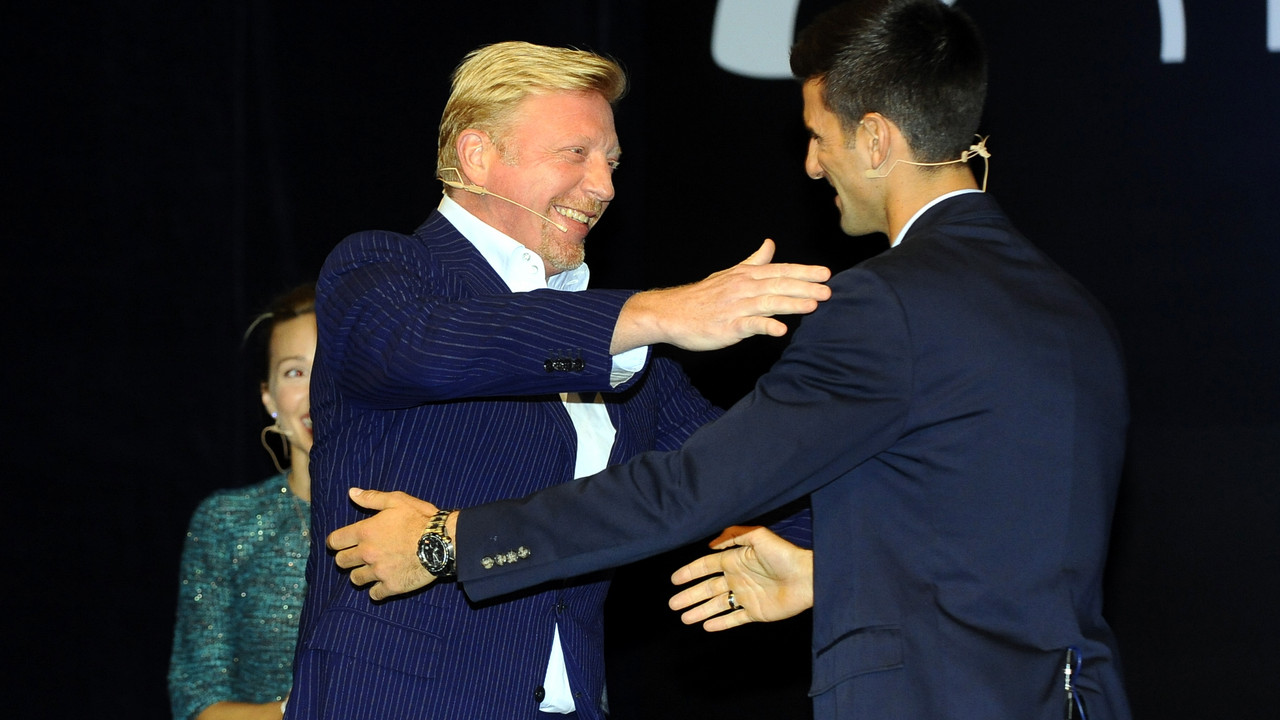 Boris Beker i Novak Đoković