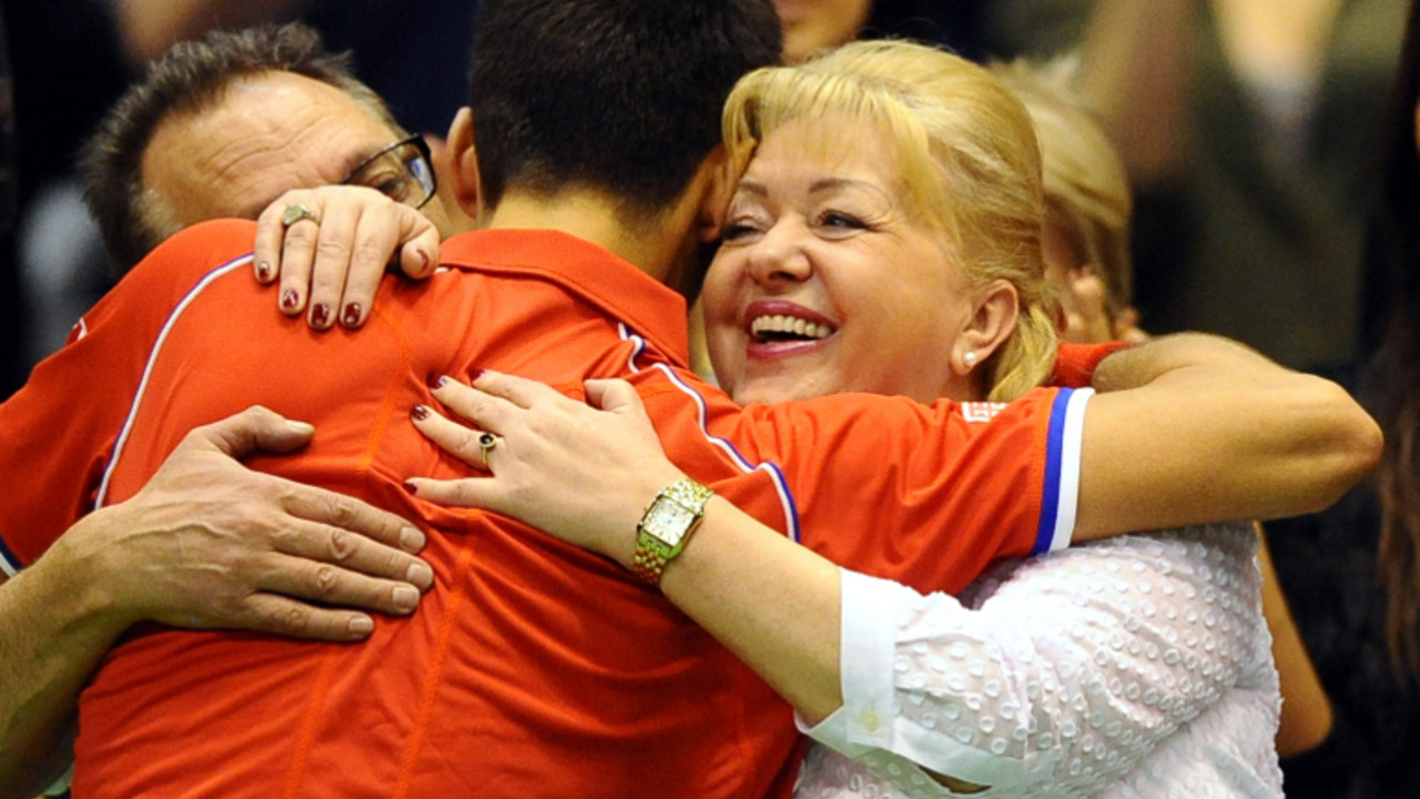 Novak Đoković sa taštom Verom