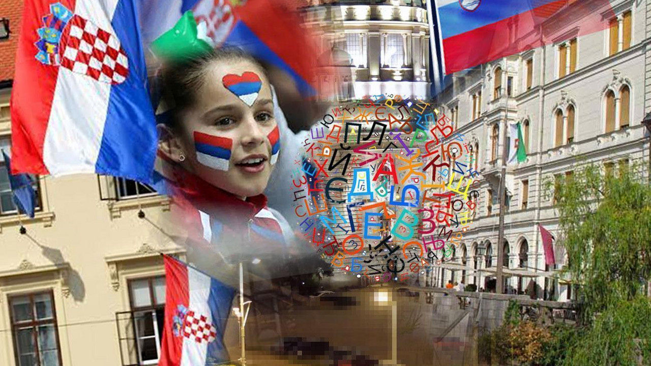 Srbija, Hrvatska, Slovenija, ćirilica