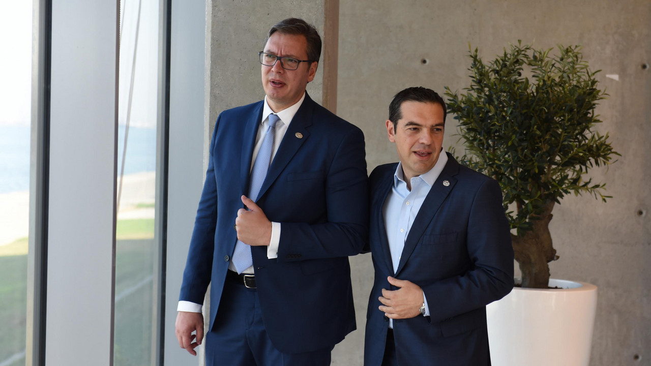 Aleksandar Vučić i Aleksis Cipras
