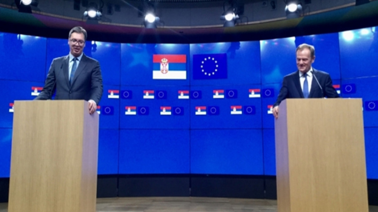 Aleksandar Vučić i Donald Tusk