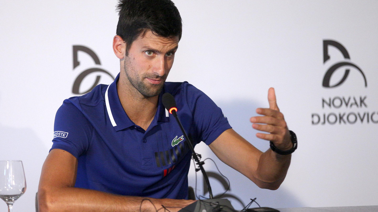 Novak Đoković na konferenciji za medije u Beogradu