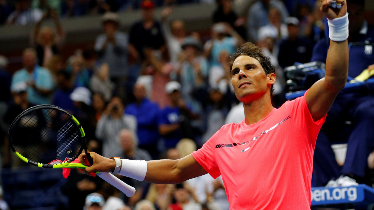 Rafael Nadal posle pobede nad Dušanom Lajovićem
