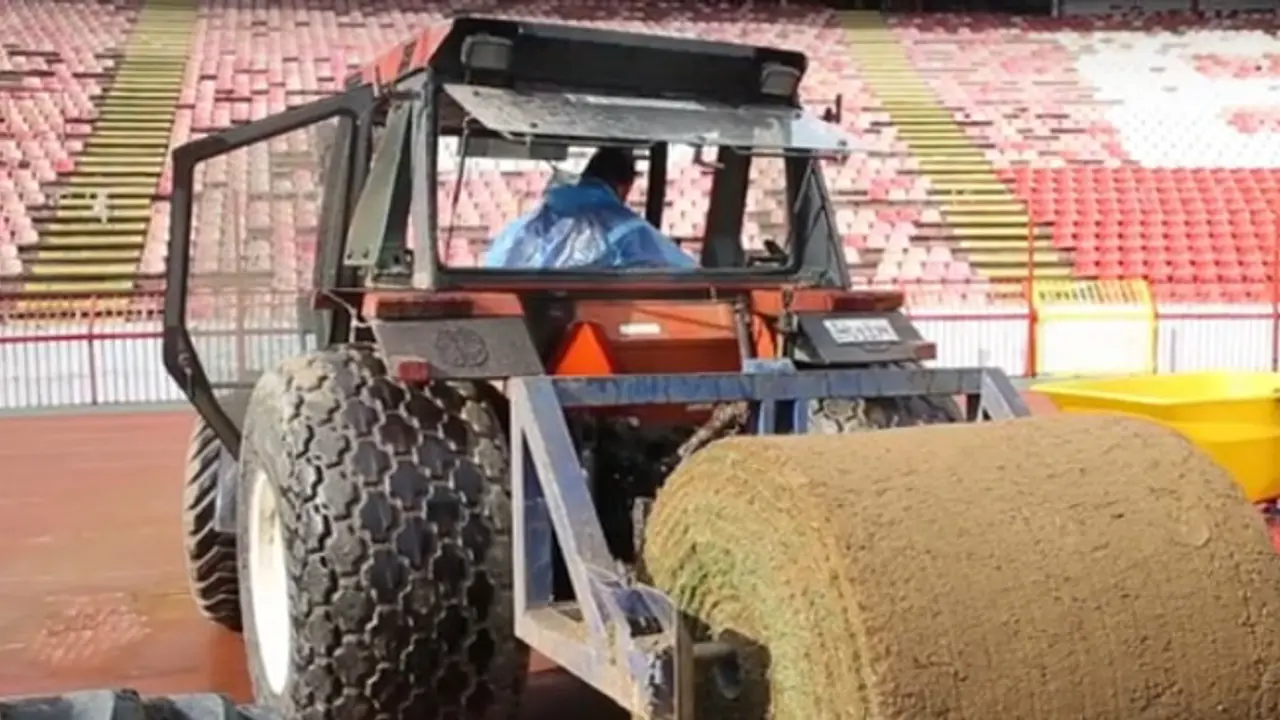 Radovi na stadionu Rajko Mitić