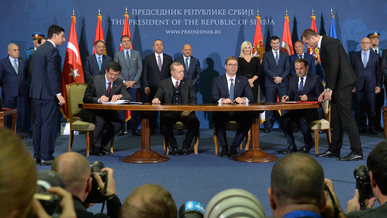 Predsednik Turske Redžep Tajip Erdogan i predsednik Srbije Aleksandar Vučić