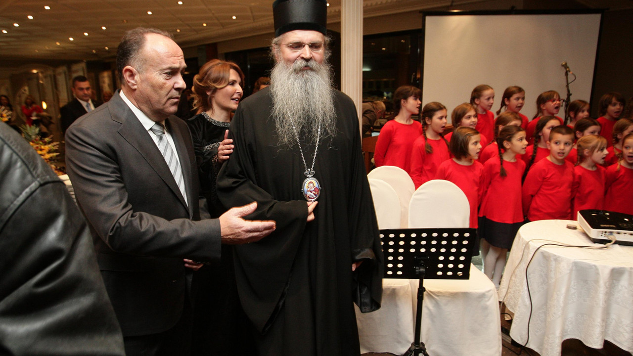 Mladen Šarčević i Vladika Teodosije 