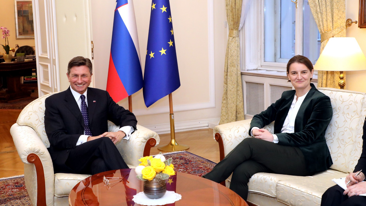 Ana Brnabić i Borut Pahor 