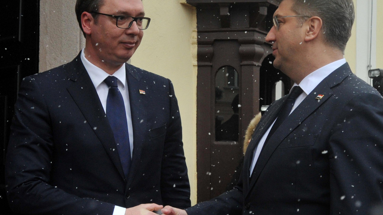 Aleksandar Vučić i Andrej Plenković