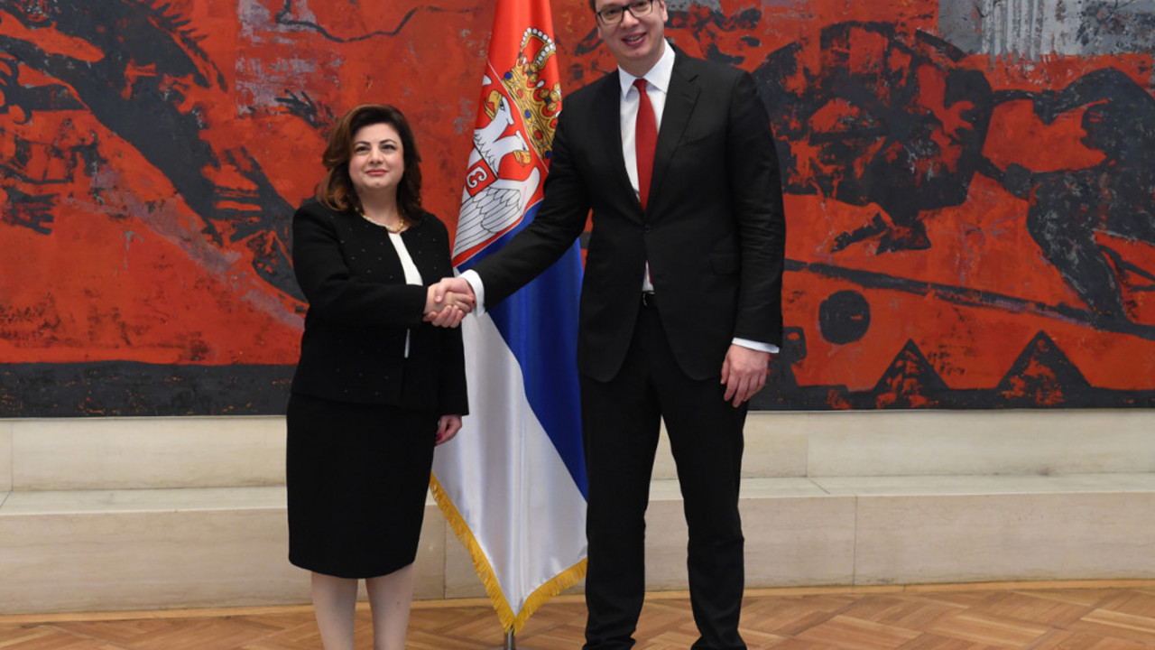 Aleksandar Vučić i Nada Al Akl