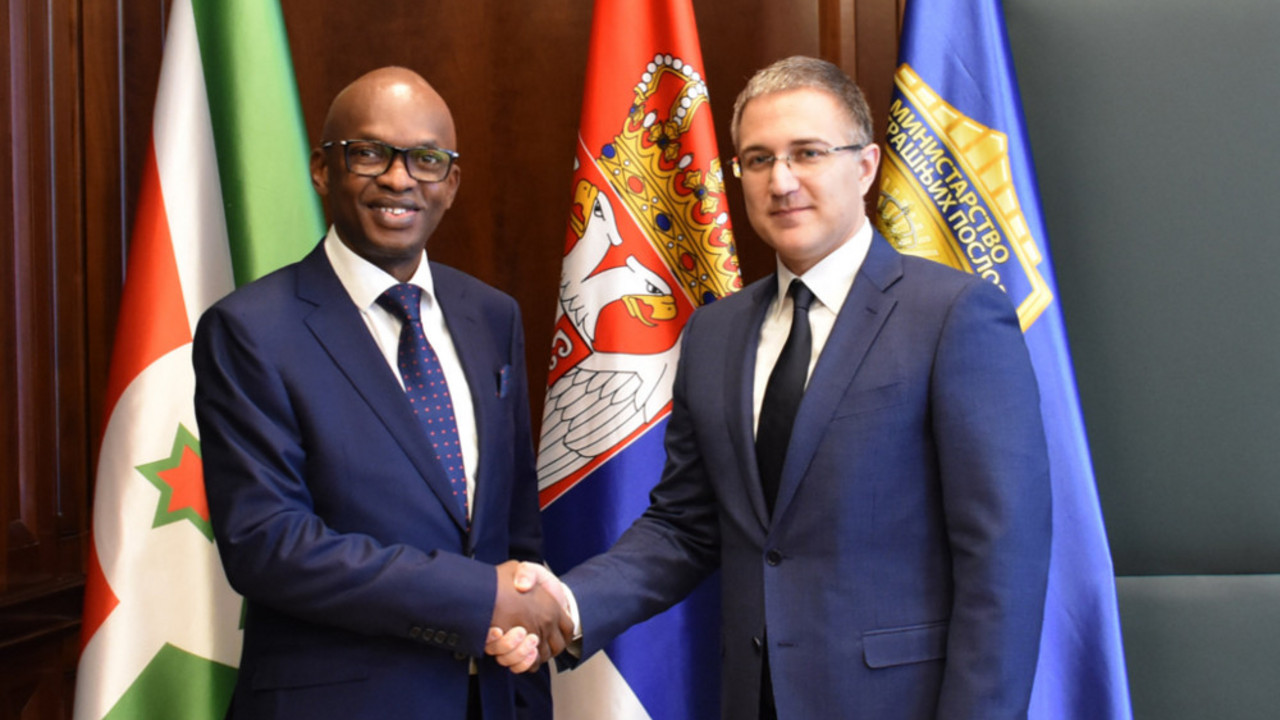Nebojša Stefanović sa ministrom inostranih poslova Republike Burundi
