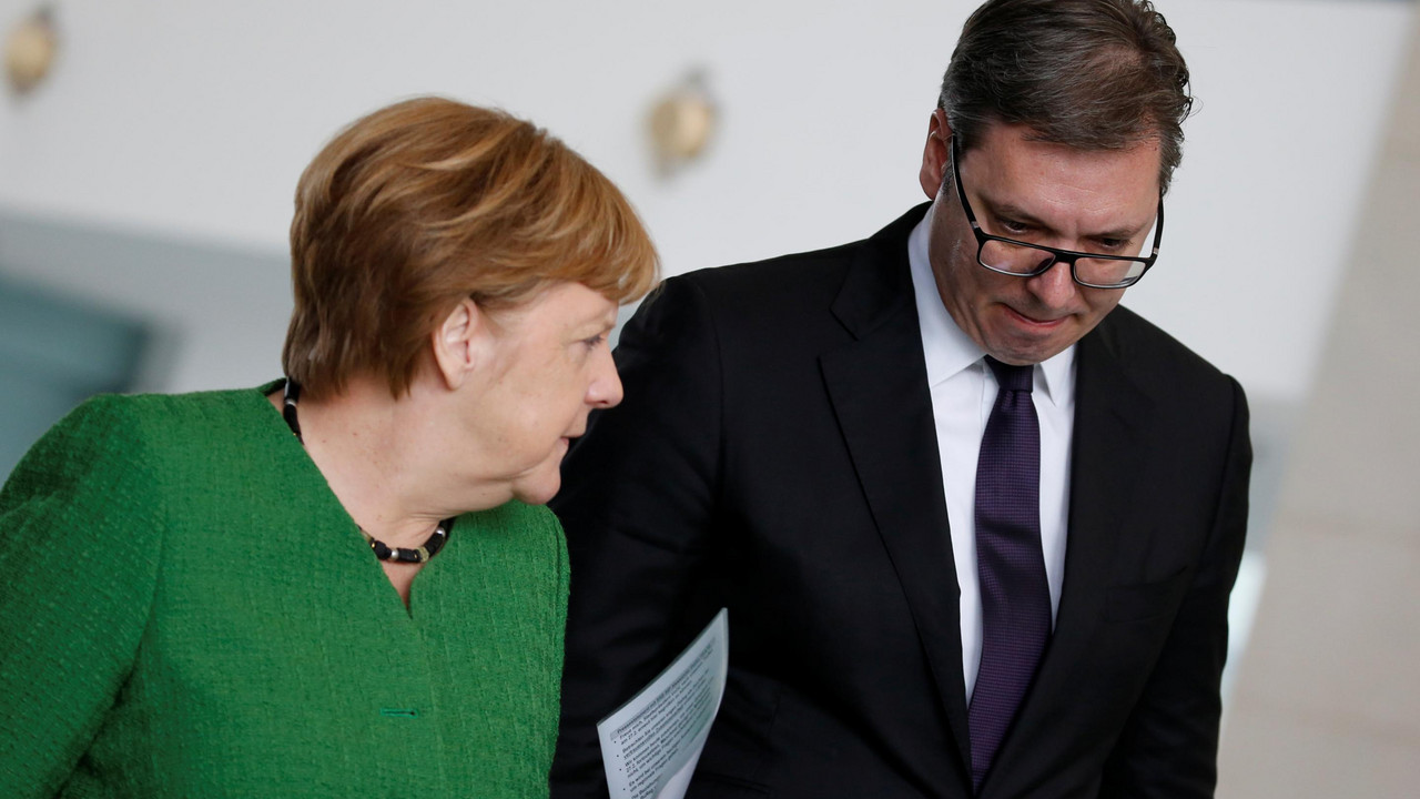 Aleksandar Vučić i Angela Merkel