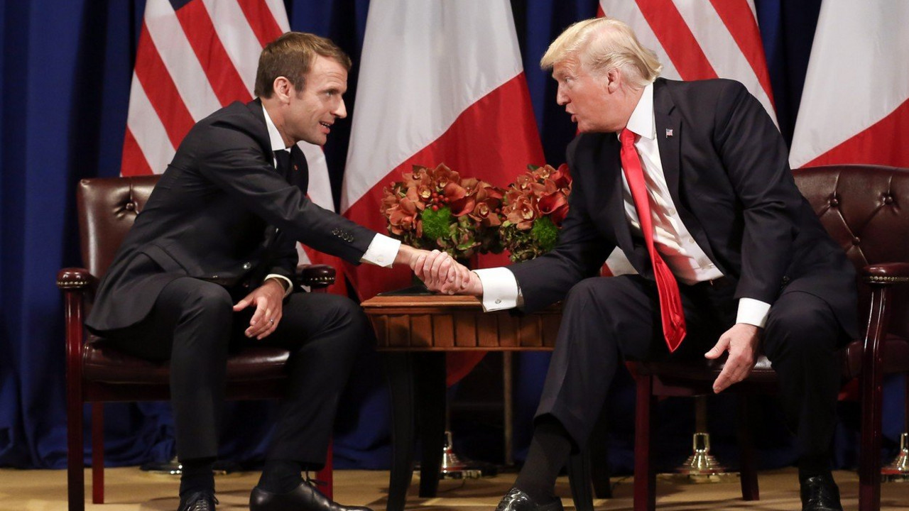 Emanuel Makron i Donald Tramp