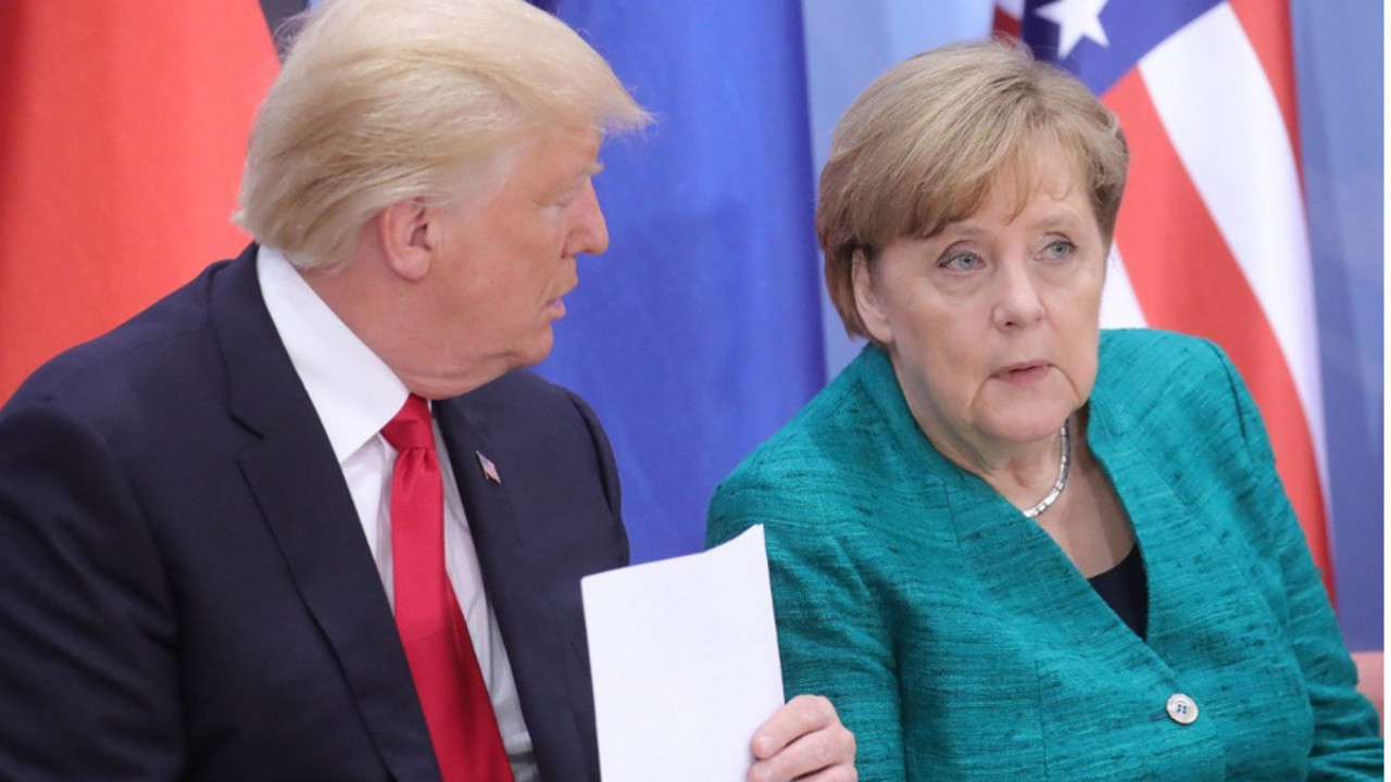 Donald Tramp i Angela Merkel