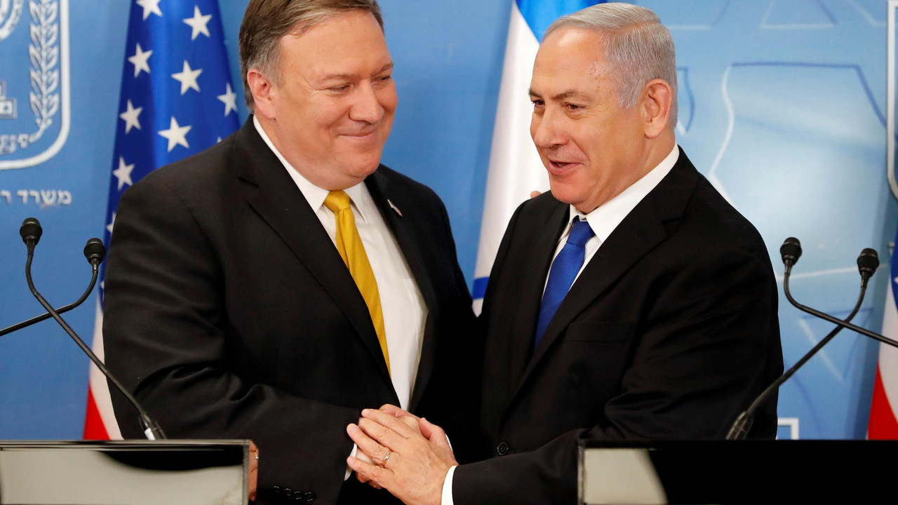 Majk Pompeo i Benjamin Netanijahu 