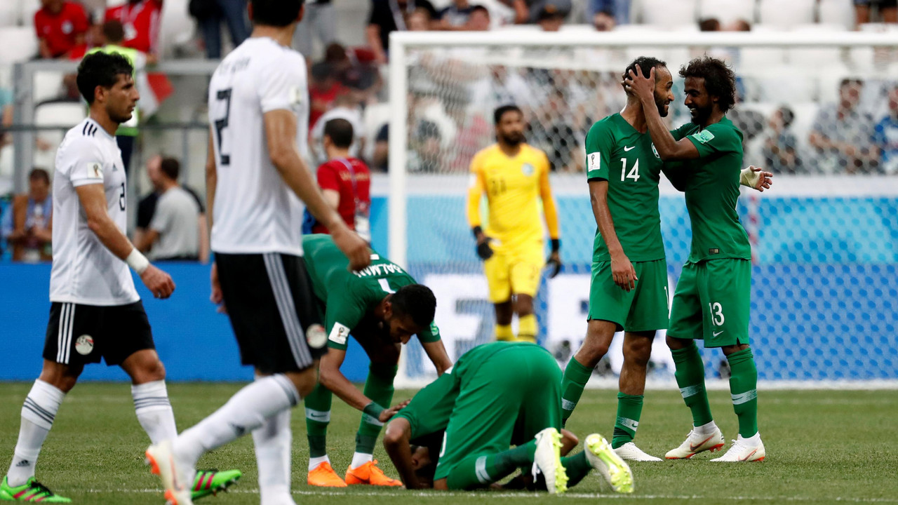 Fudbalska reprezentacija Egipta, Fudbalska reprezentacija Saudijske Arabije