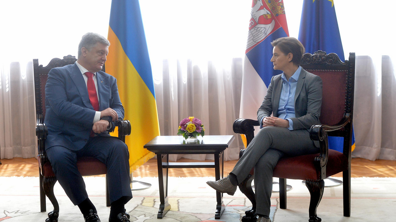 Ana Brnabić i Petro Porošenko