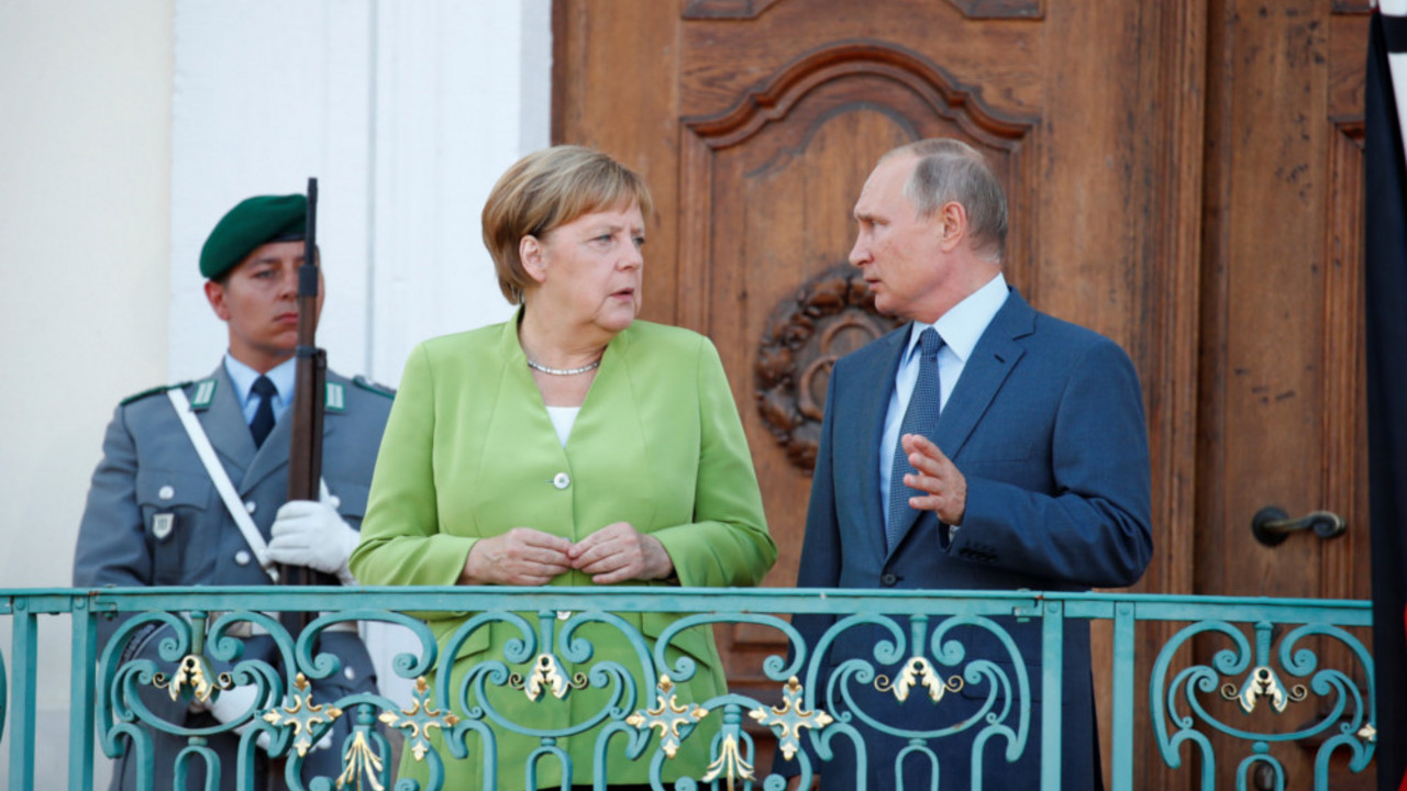 Angela Merkel i Vladimir Putin