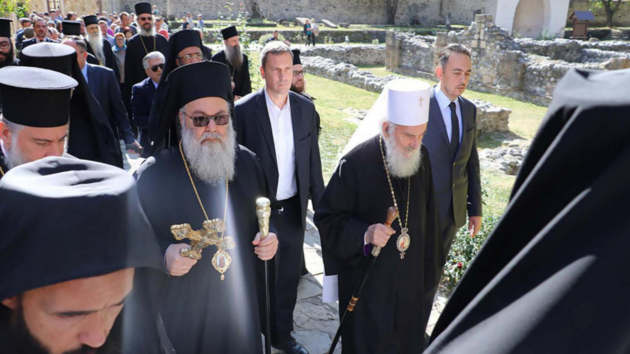 Poseta patrijarha Irineja i patrijarha Jovana X Visokim Dečanima