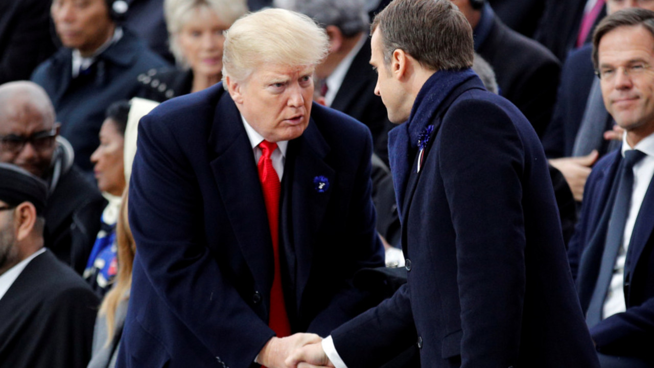 Donald Tramp, Emanuel Makron