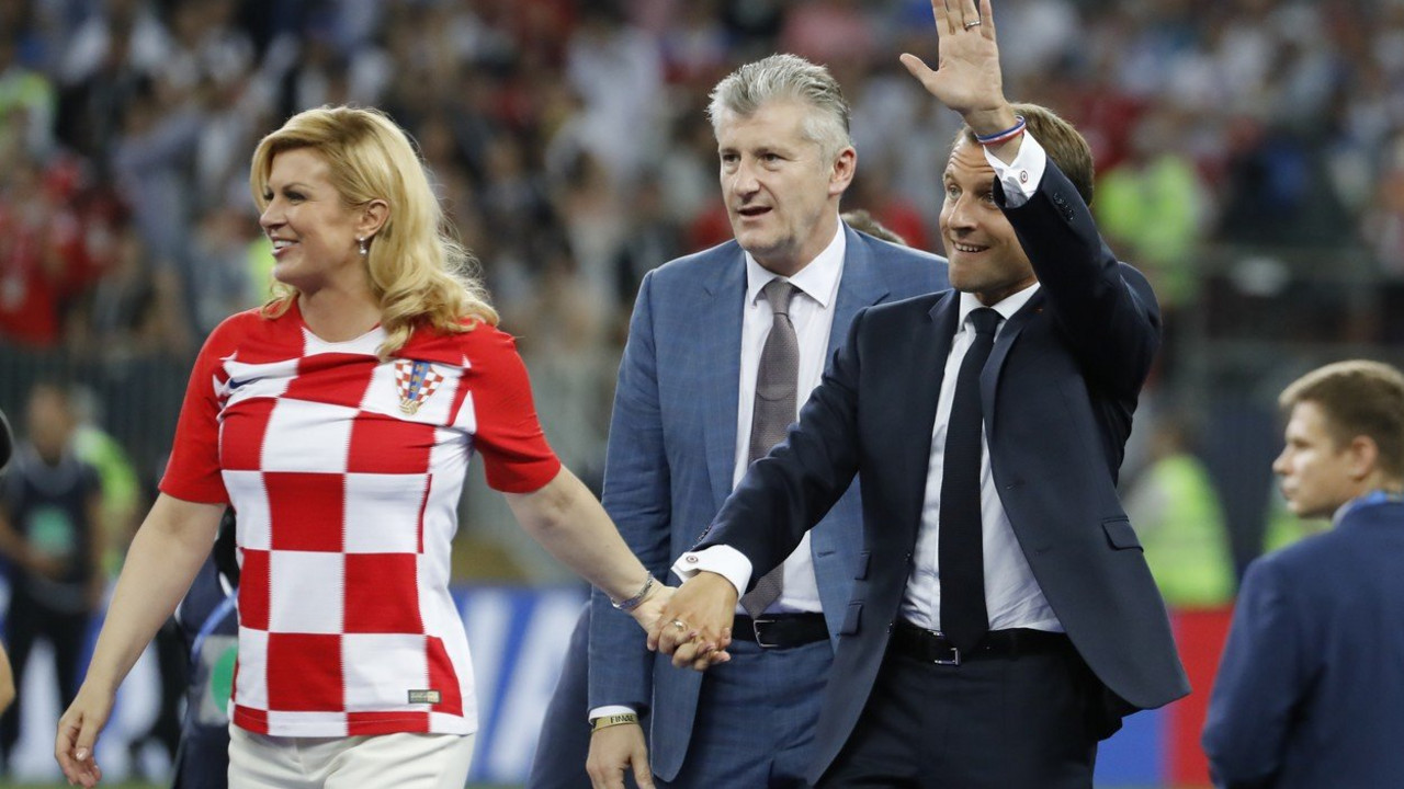 Kolinda Grabar Kitarović i Emanuel Makron