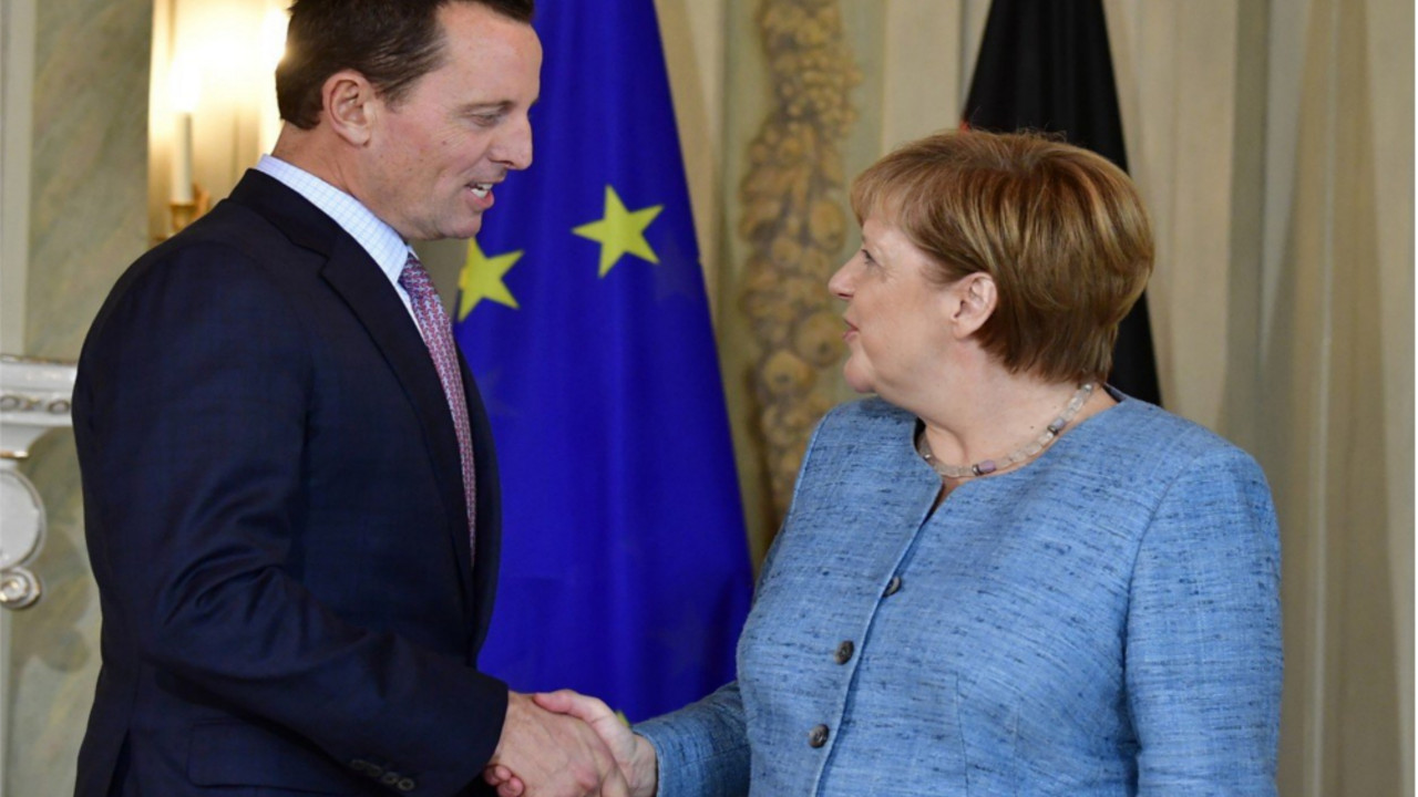 Ričard Grenel i Angela Merkel