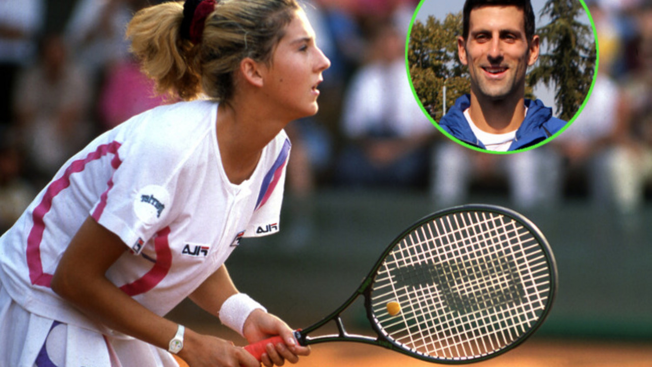 Monika Seleš i Novak Đoković