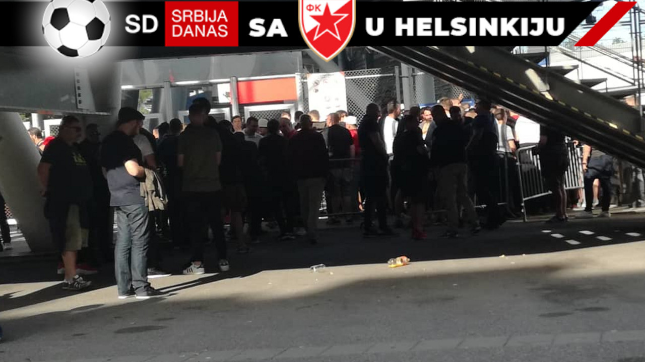 Atmosfera uoči duela Helsinkija i Crvene zvezde