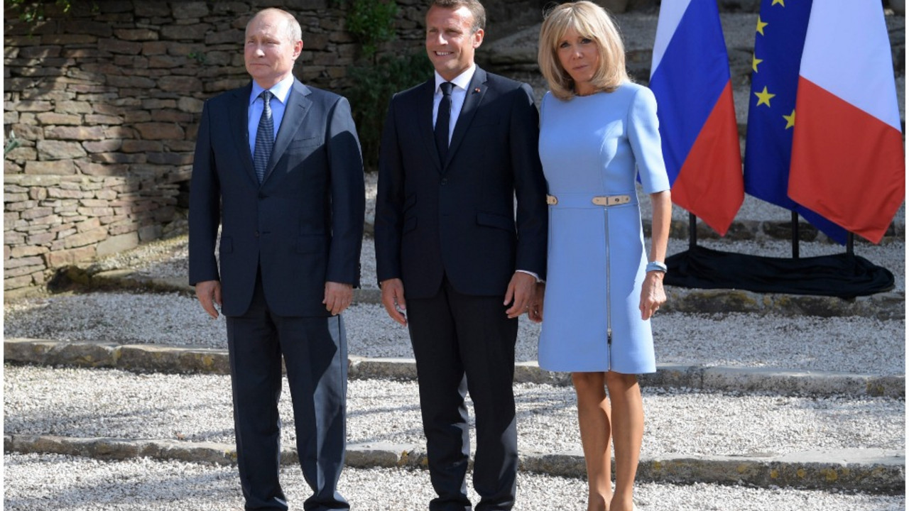 Vladimir Putin i Emanuel Makron