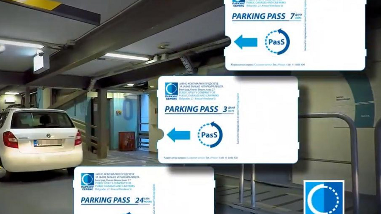Parking pass kartica