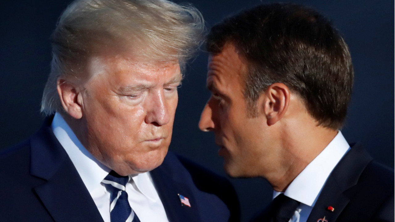 Donald Tramp i Emanuel Makron