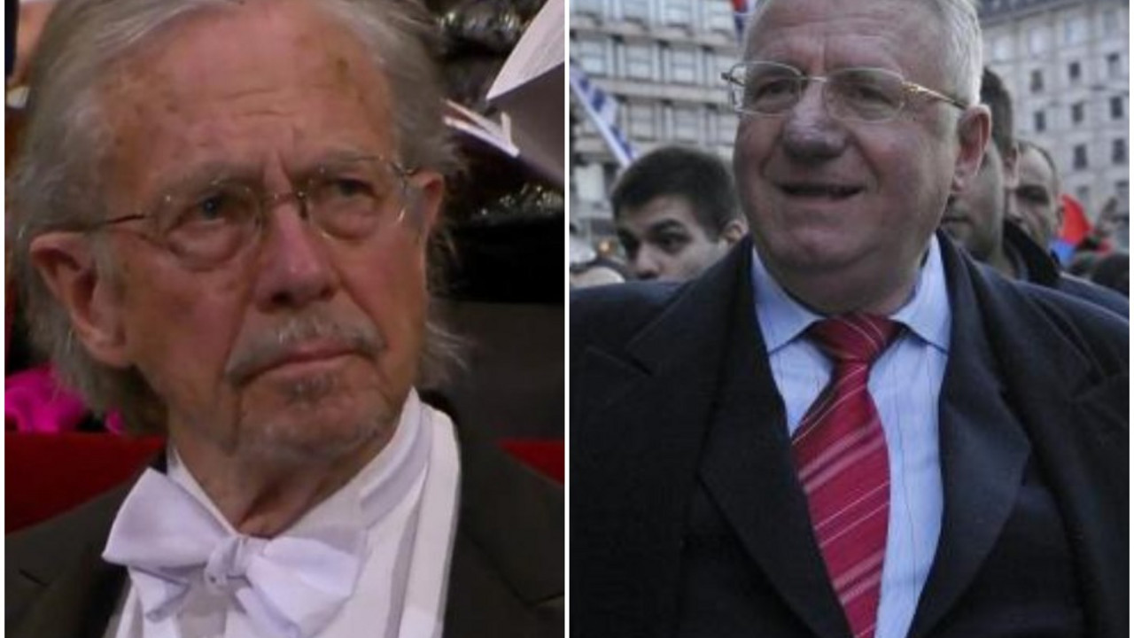 Peter Handke i Vojislav Šešelj