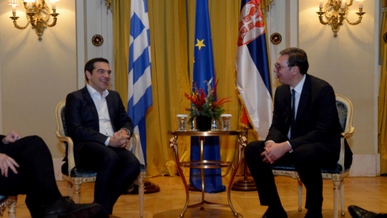 Aleksis Cipras i Aleksandar Vučić