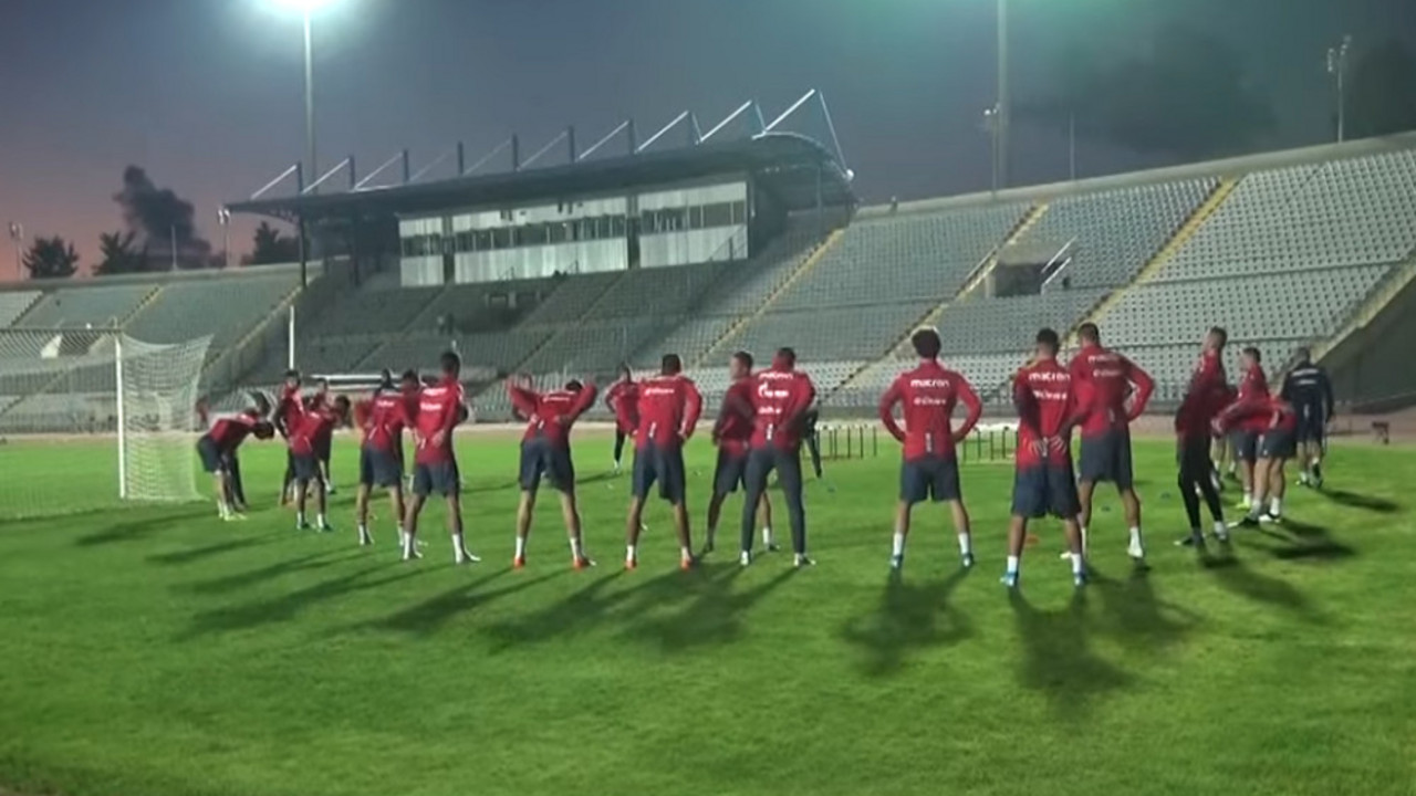 Trening fudbalera Crvene zvezde na Pafosu