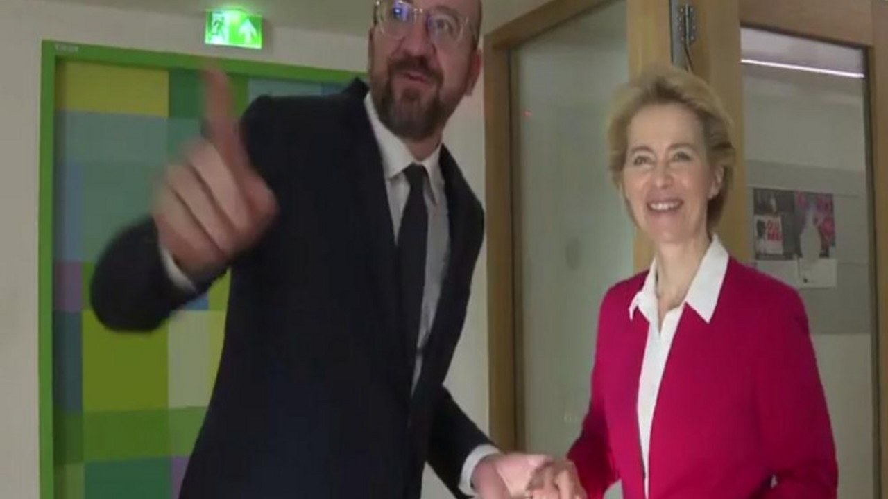 Ursula fon der Lajen i Šarl Mišel 