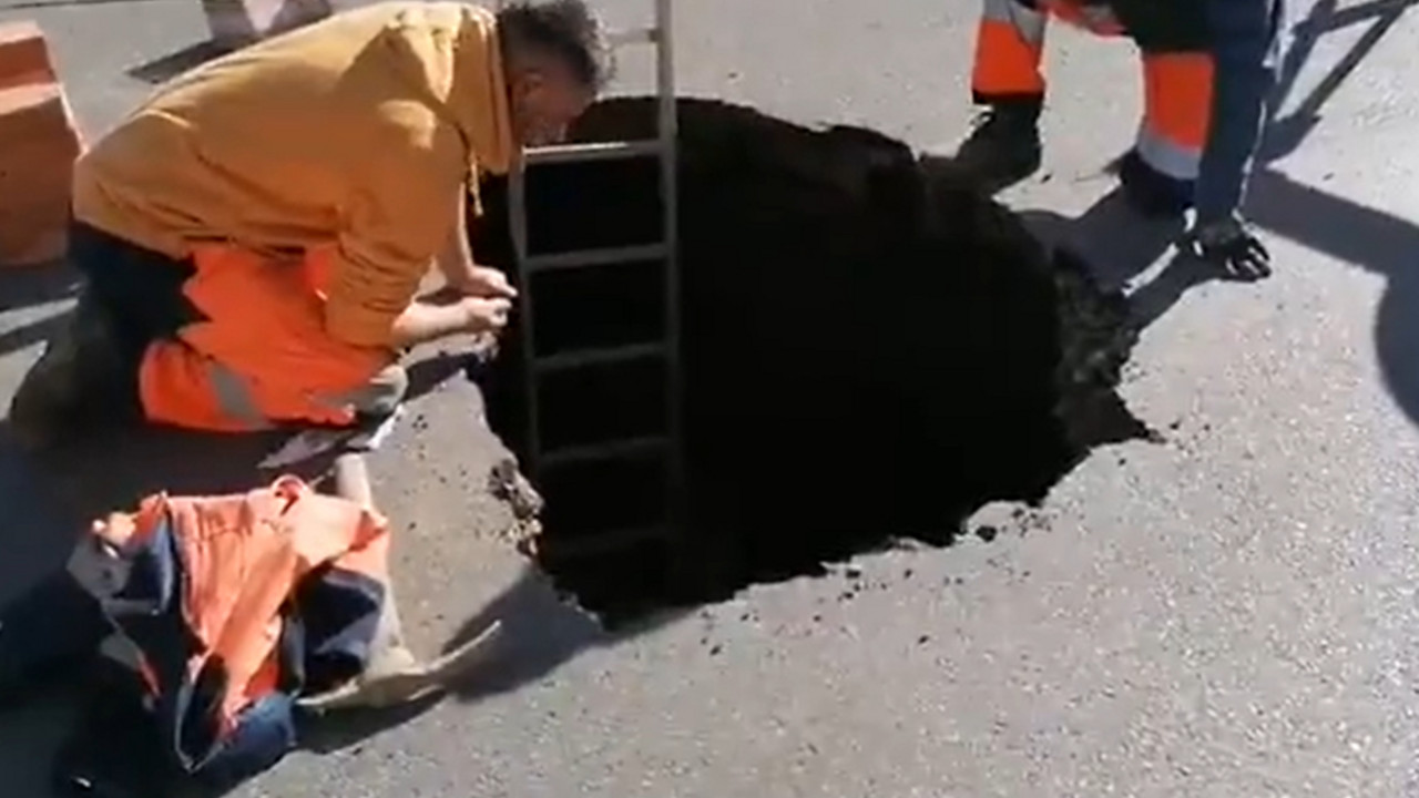 Rupa na ulici u Zagrebu