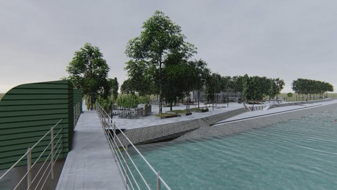 Izgled rekonstruisane gradske plaže u Čačku