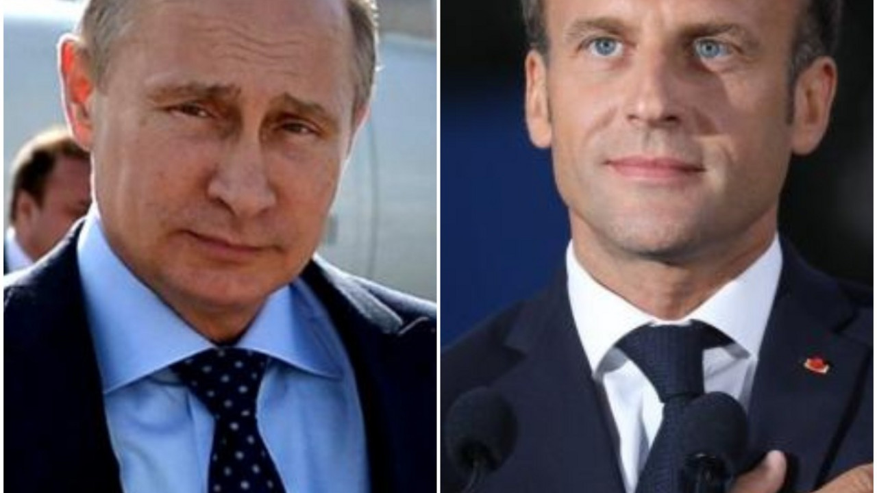 Vladimir Putin i Emanuel Makron