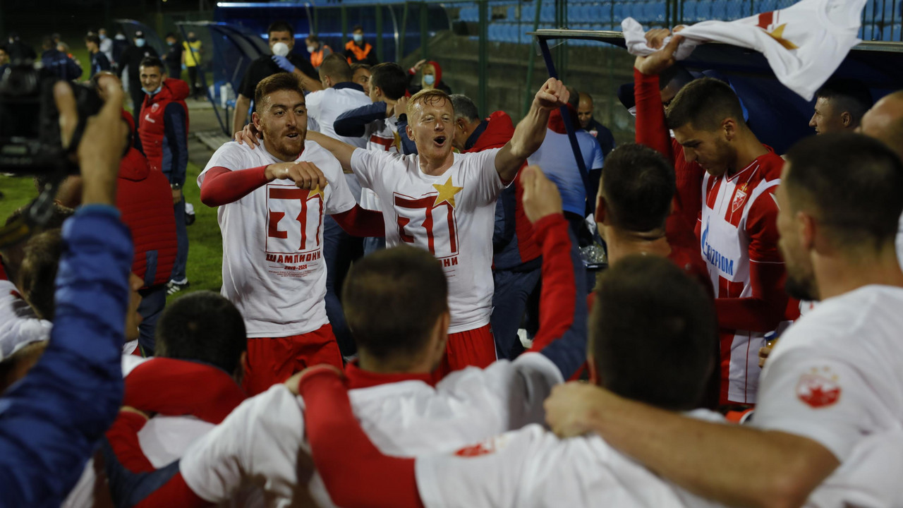 FK Crvena zvezda - proslava titule