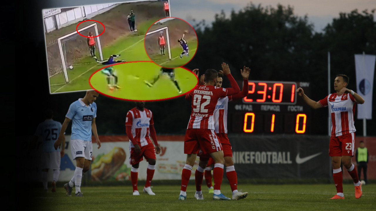 Gol na utakmici Inđija - Spartak