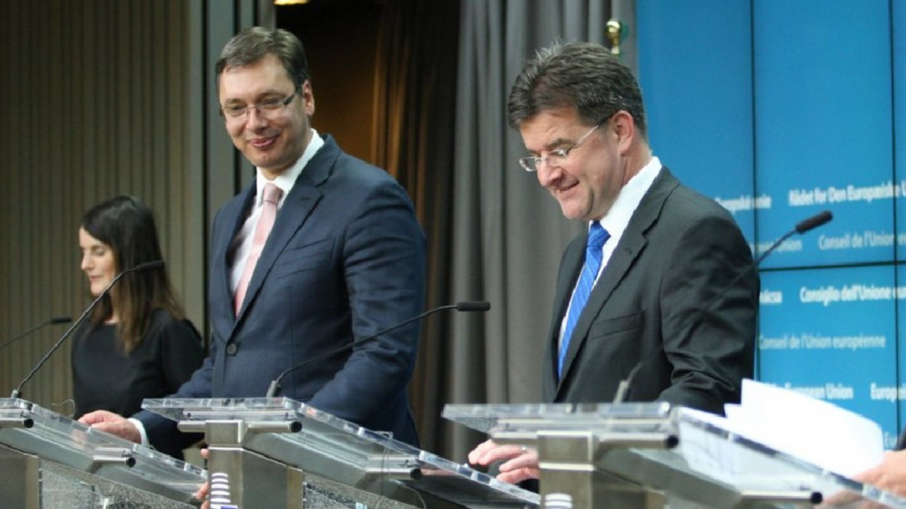Aleksandar Vučić i Miroslav Lajčak
