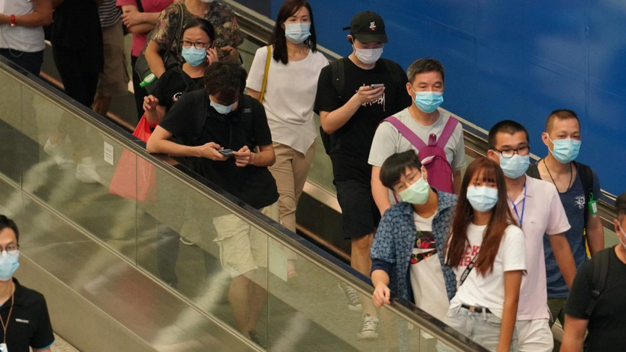 mere distanciranja u Hongkongu