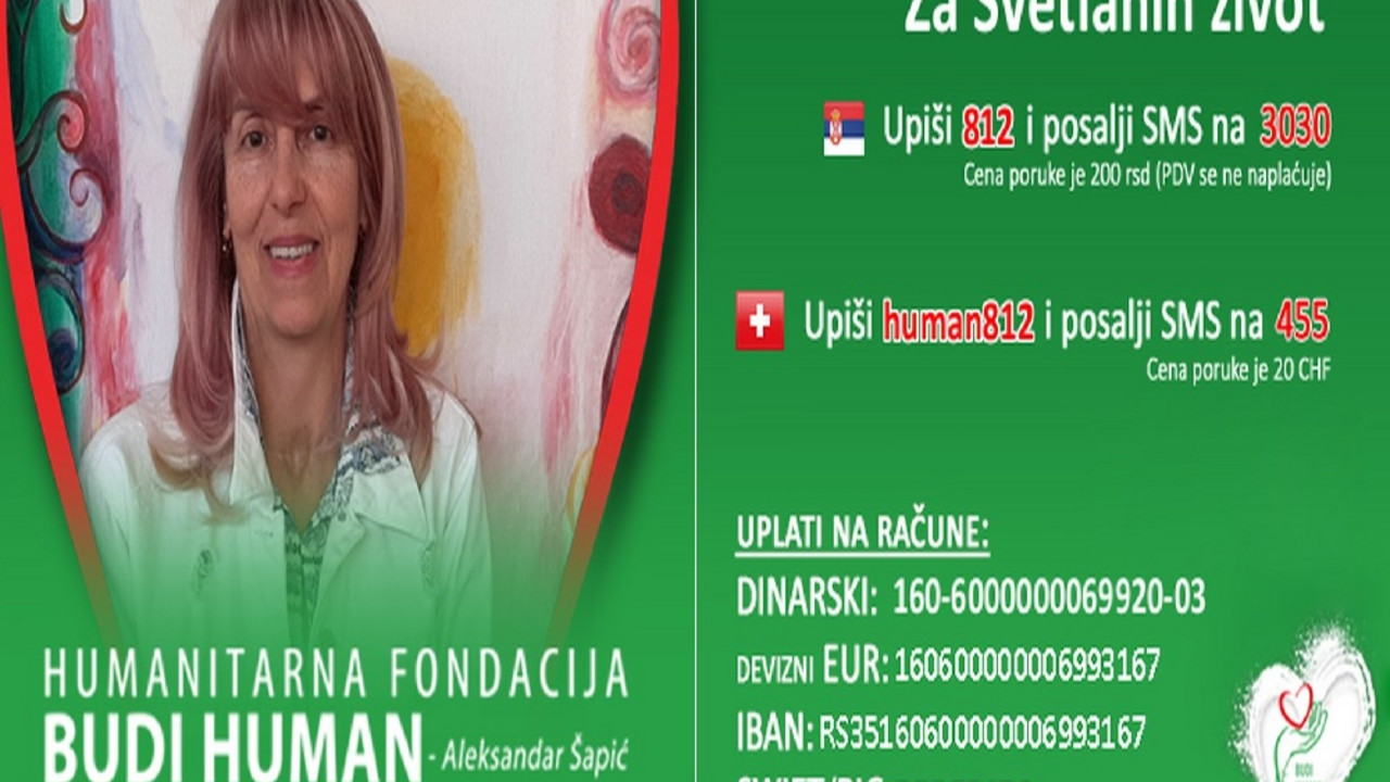 pomoć Svetlani Lešnjaković