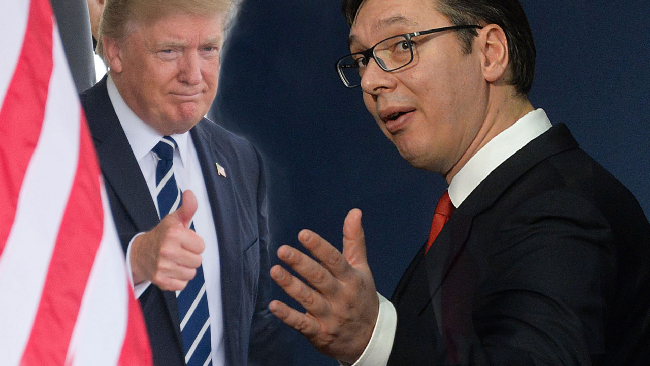 Aleksandar Vučić i Donald Tramp