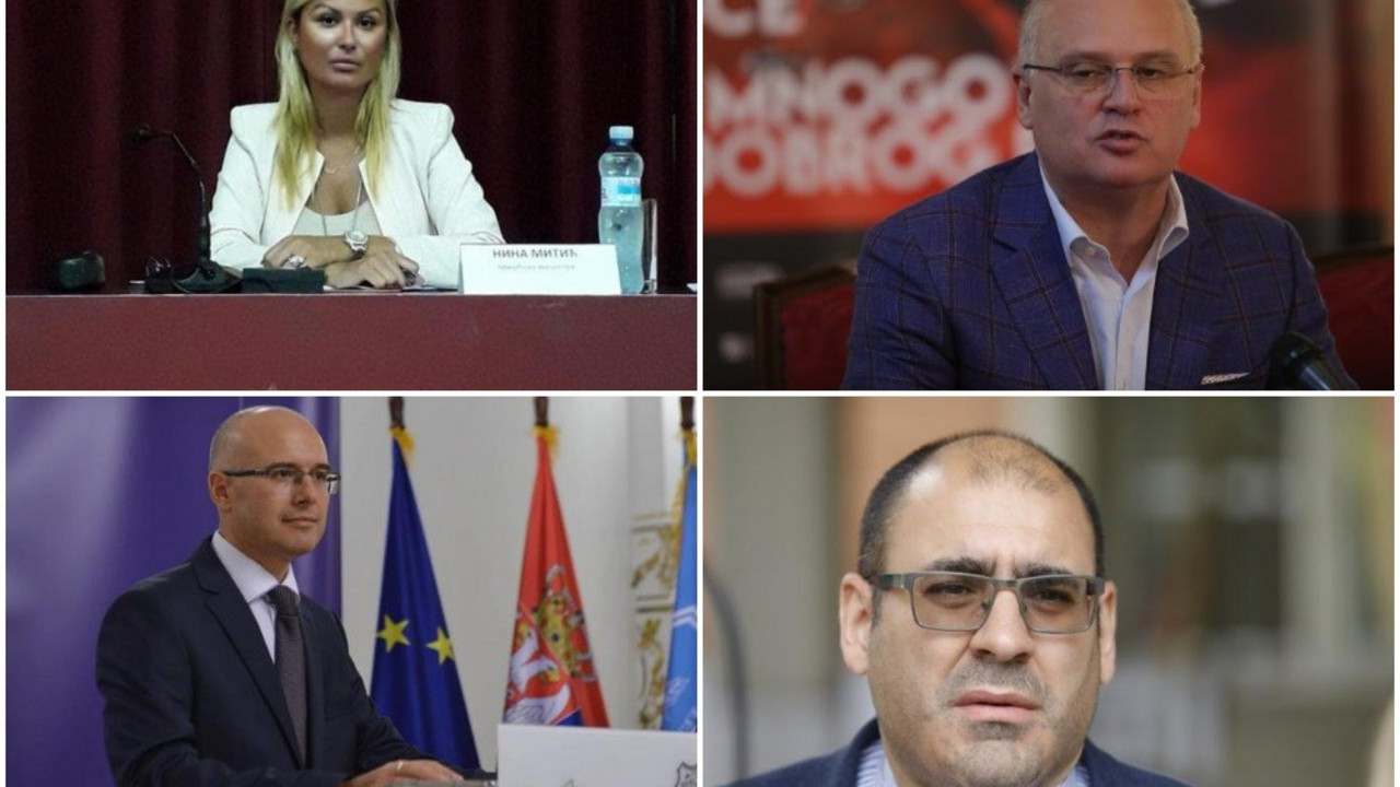 Goran Vesić, Miloš vučević, Vladimir Đukanović, Nina Mitić