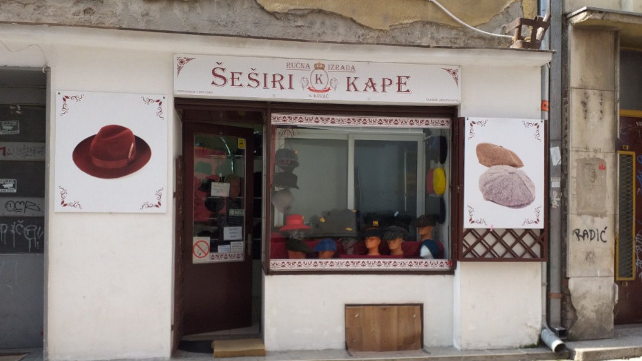 Radnja "Šeširi i kape Kovač"